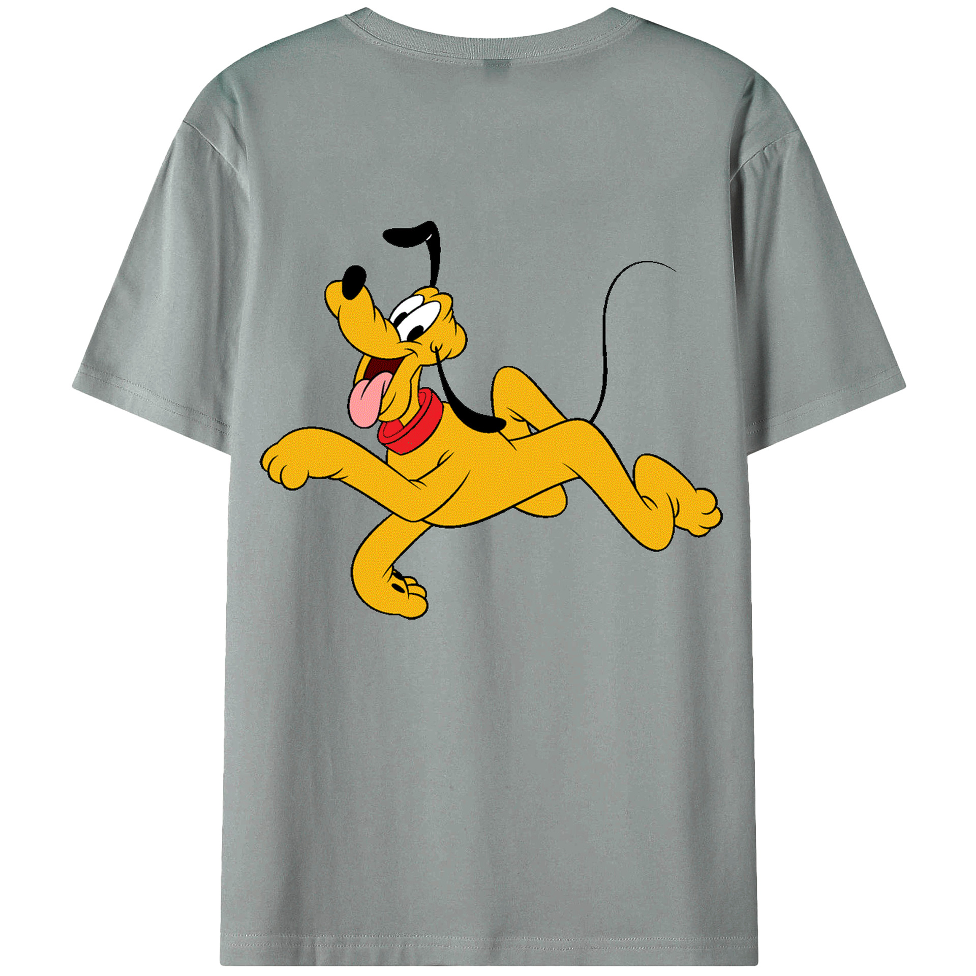ミッキーマウス Mickey Mouse 綿100％ メンズ半袖Tシャツ（バックプリント） 通気性